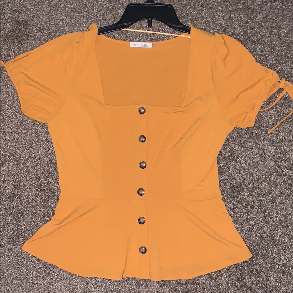 Mustard blouse